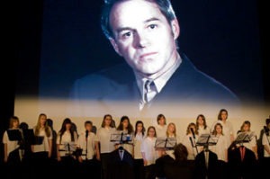 “Father Transformer and the Choir” (live performance, 2009, opening 55th Oberhausen Filmfestival).